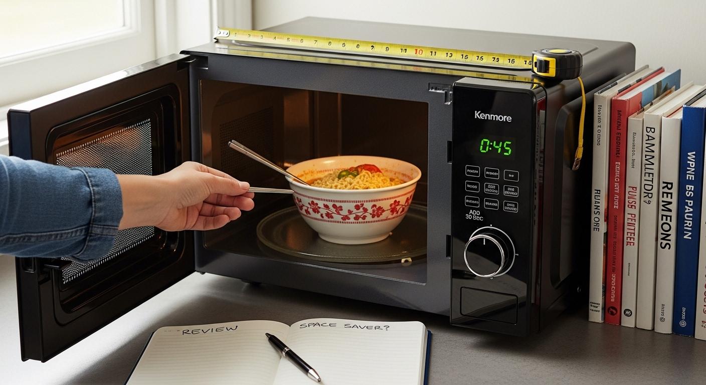 공간 부족 소형 전자레인지 내돈내산 후기