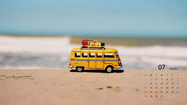 2024년 7월 달력 바탕화면