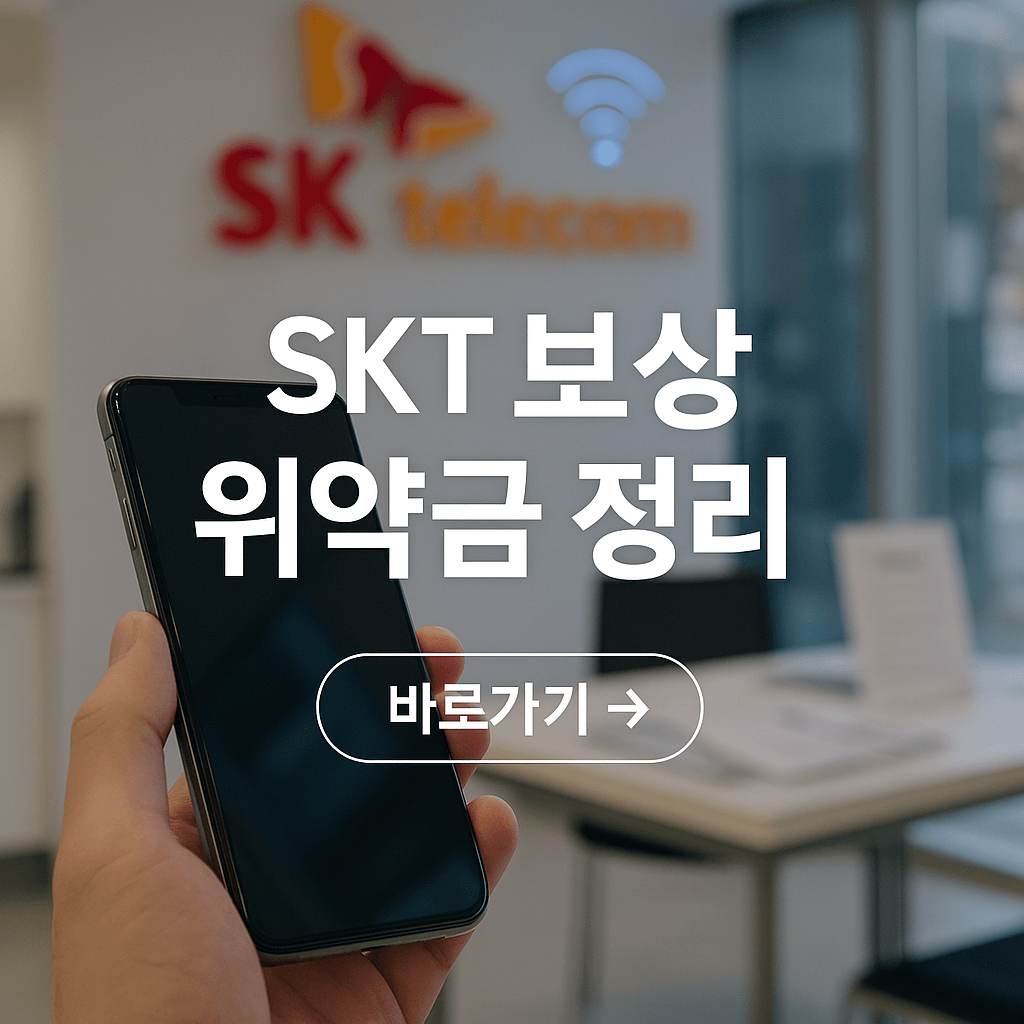 SKT텔레콤 보상 혜택 위약금