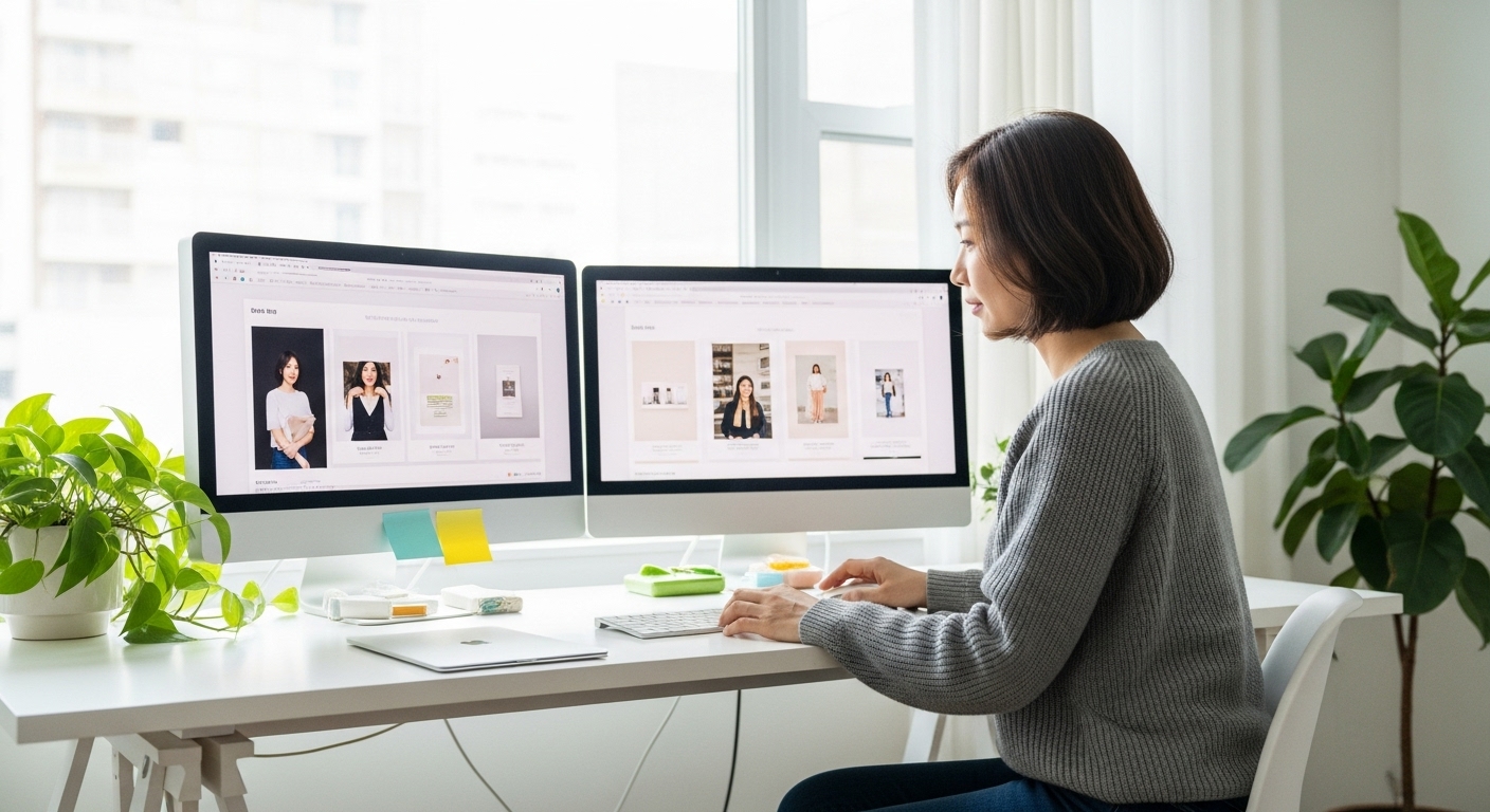 콘텐츠 흐름을 연결하는 장면