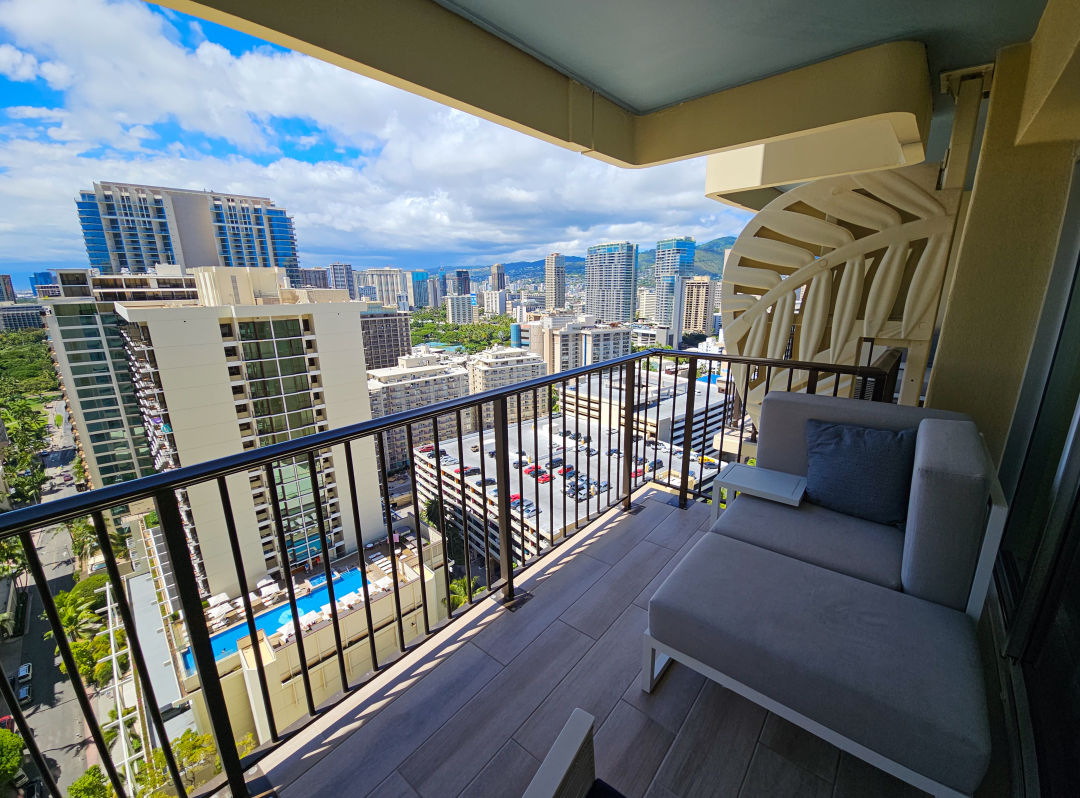 하와이 쉐라톤 와이키키 야외 테라스