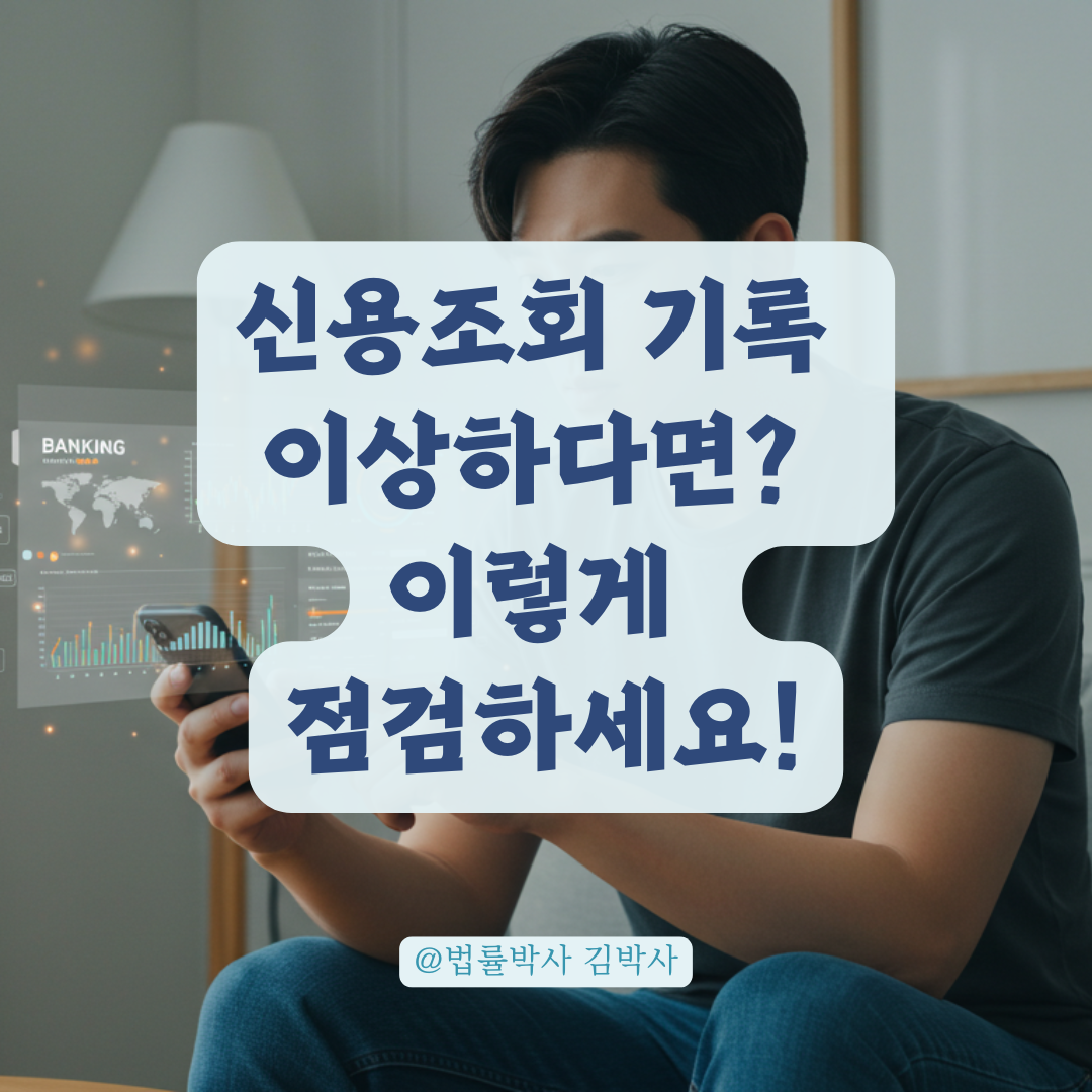 수상한 신용조회 기록이 있다면, 금융정보 노출 여부부터 이렇게 확인하세요