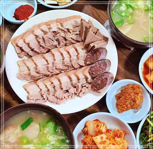 6시 내고향 수성구 지산동 목련시장 순대국밥&#44; 족발정식 맛집