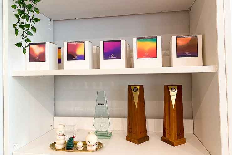 볶은 콩을 직접 팔고 있네요