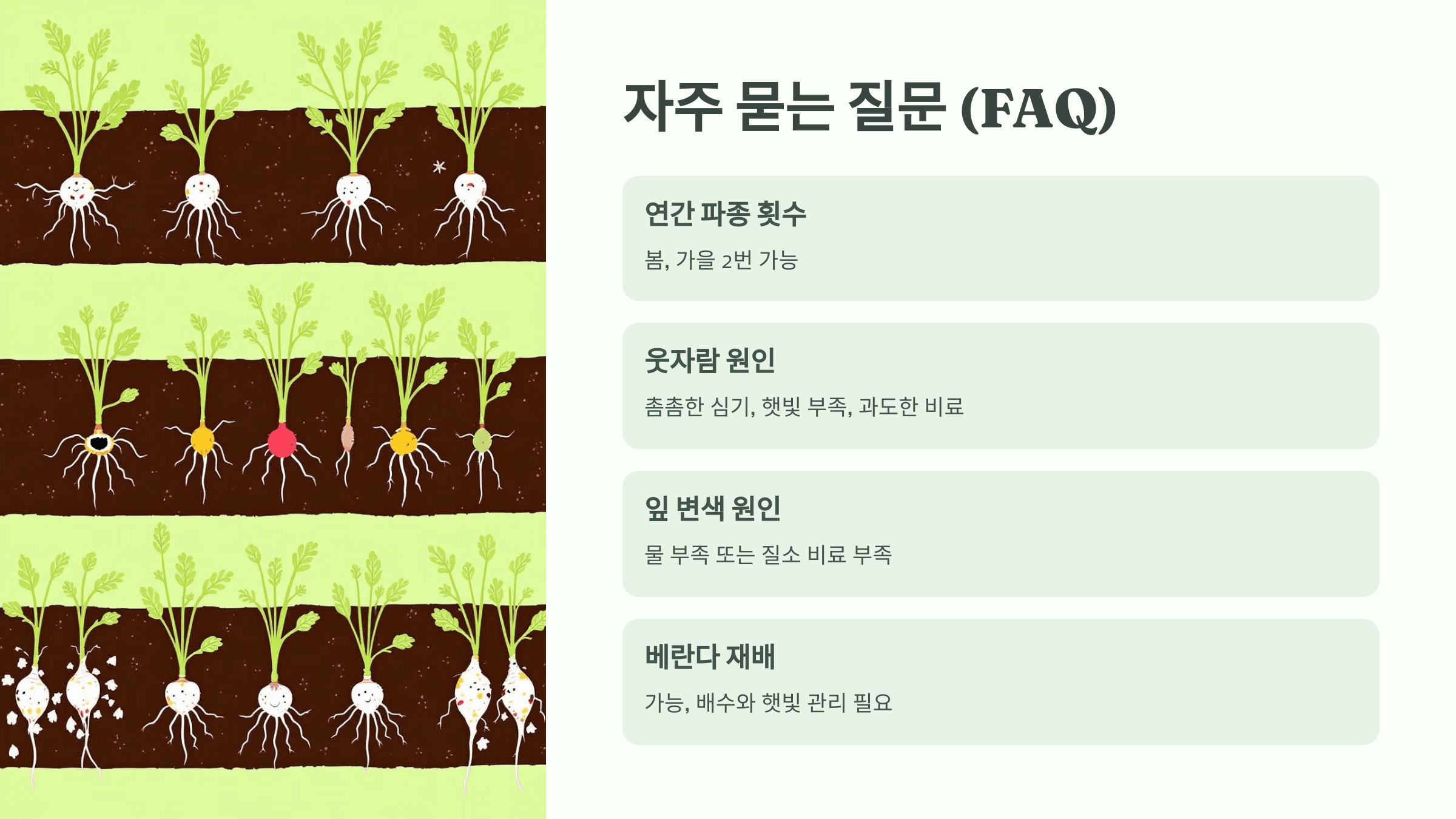 열무 사진입니다.