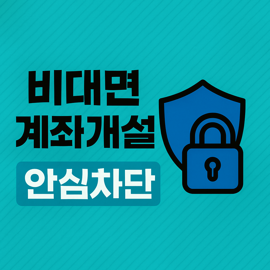 비대면 계좌개설 안심차단