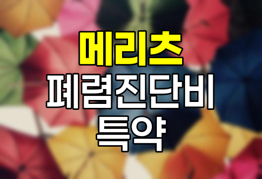 메리츠 폐렴진단비 특약의 핵심 보장 내용과 장단점