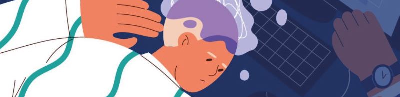 스트레스 관련 일러스트 이미지 &lt; 출처 : 헬스 &gt;