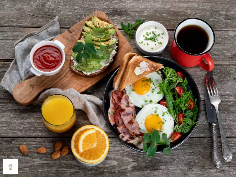 아침 식단 음식