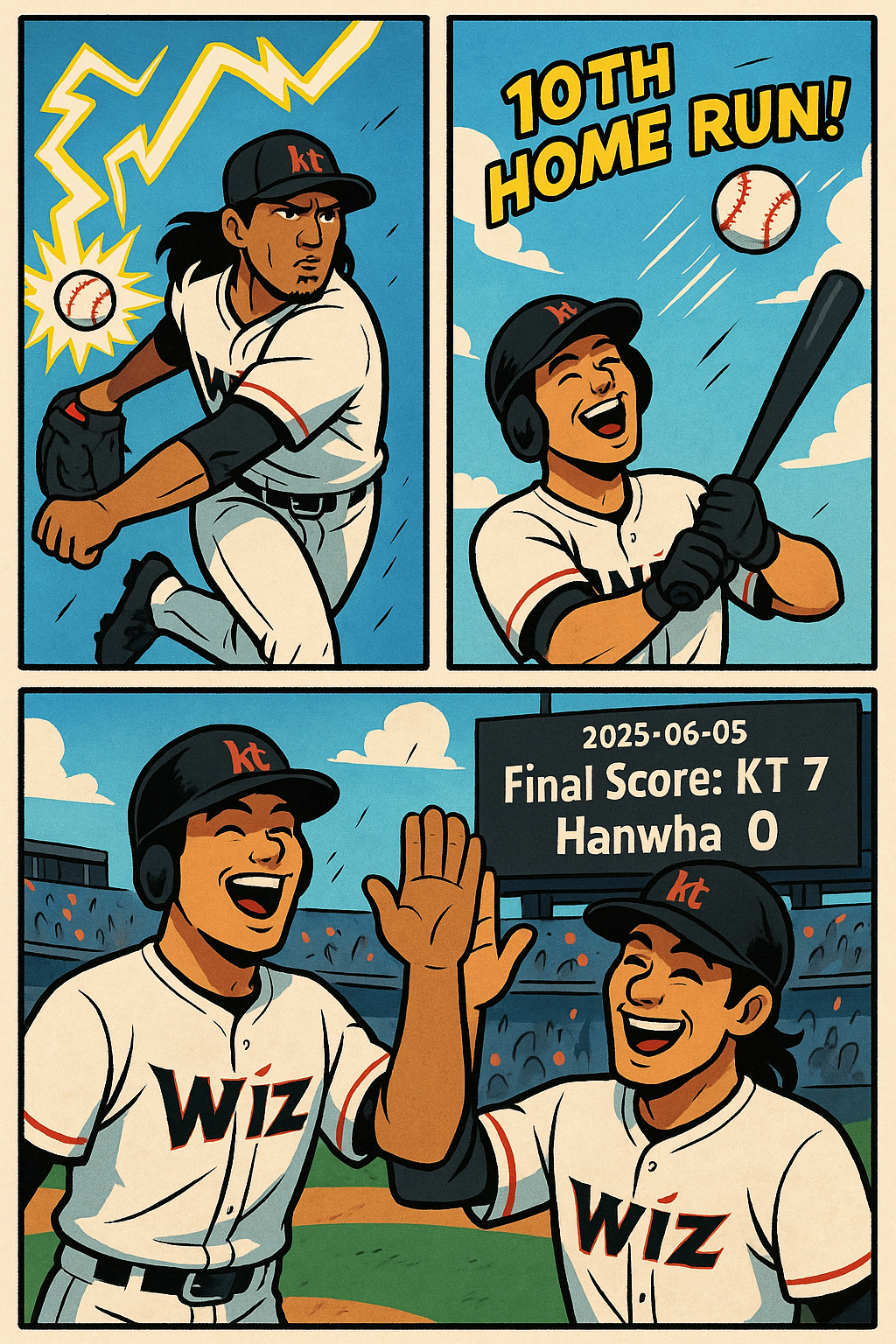 KT의 완벽한 승리 – 헤이수스와 안현민의 활약