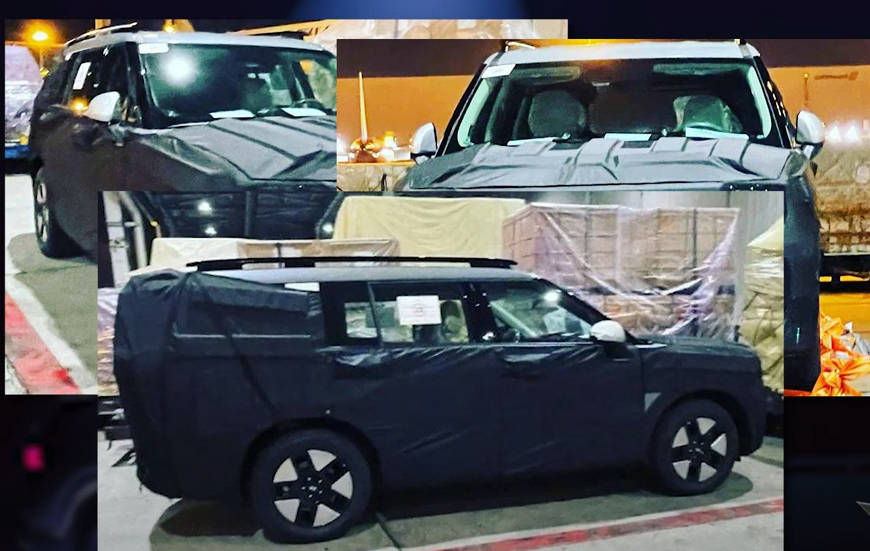 싼타페 5세대 풀체인지 스파이샷