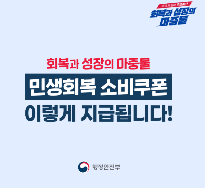 2025 민생회복 소비쿠폰