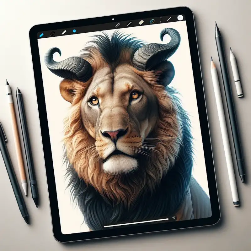 아이패드와-애플펜슬로-드로잉하는-모습