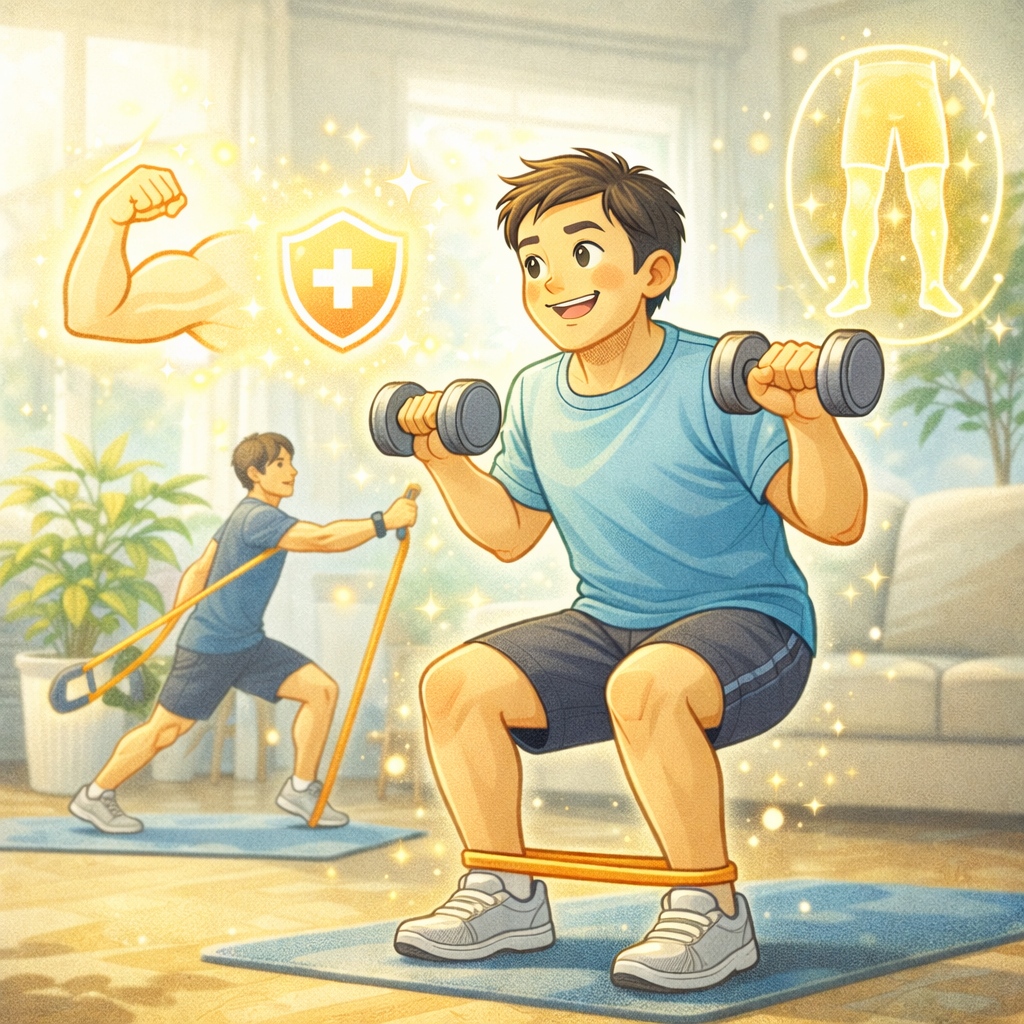 40대 추천 근력운동: 스쿼트&middot;밴드&middot;덤벨로 몸이 바뀌는 순서