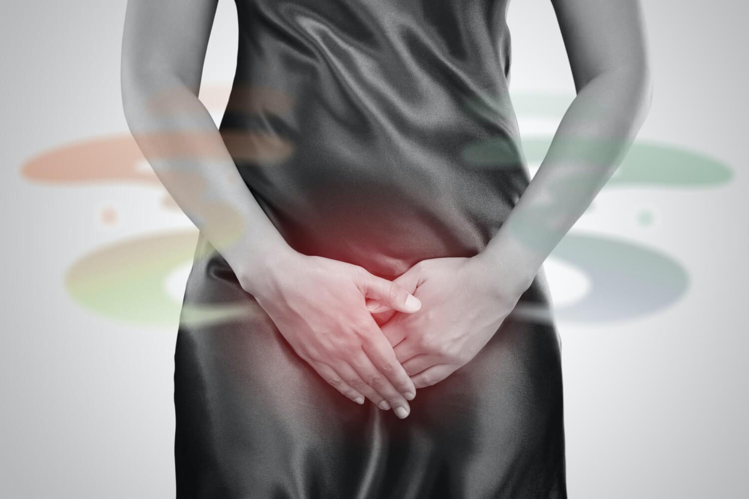 하반신에-손을-얹은-여성