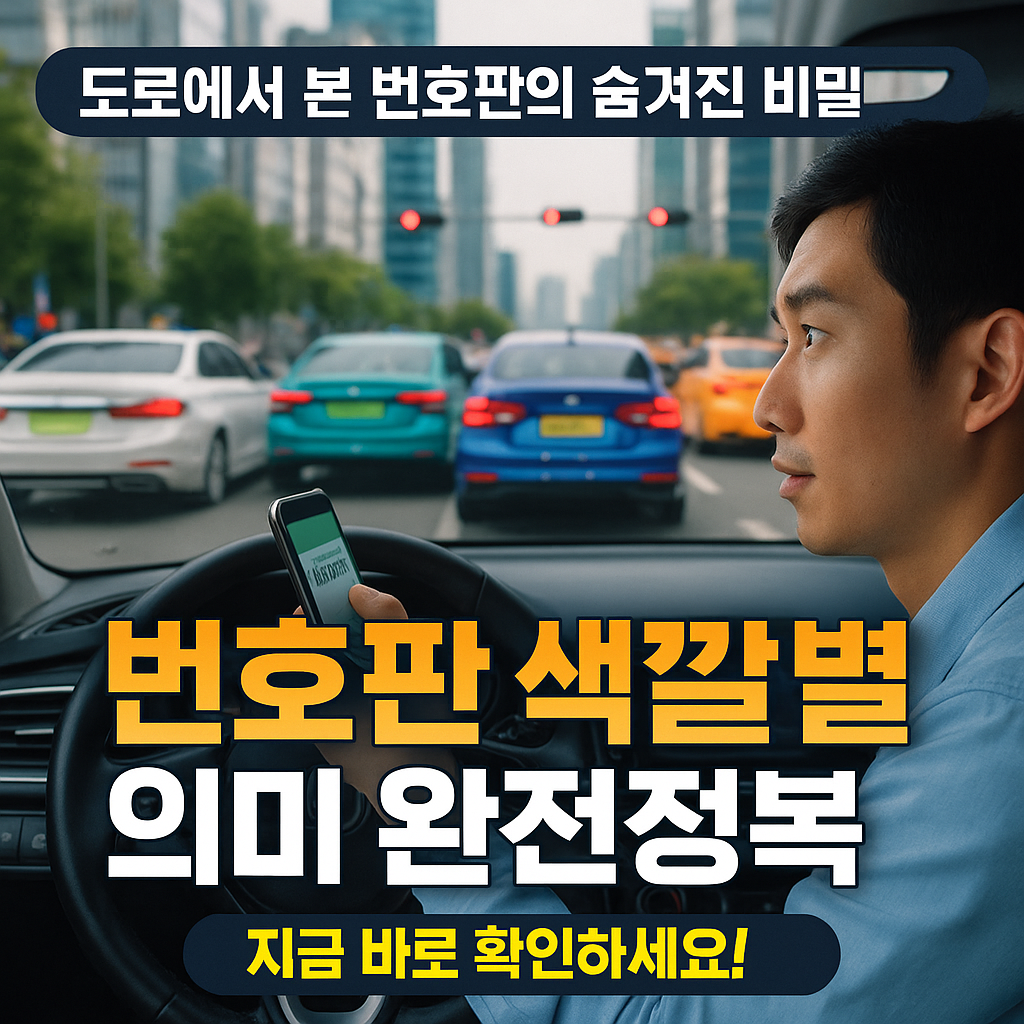 번호판만 봐도 알 수 있다! 자동차 색깔별 의미 총정리 (출처 : 국토교통부 )