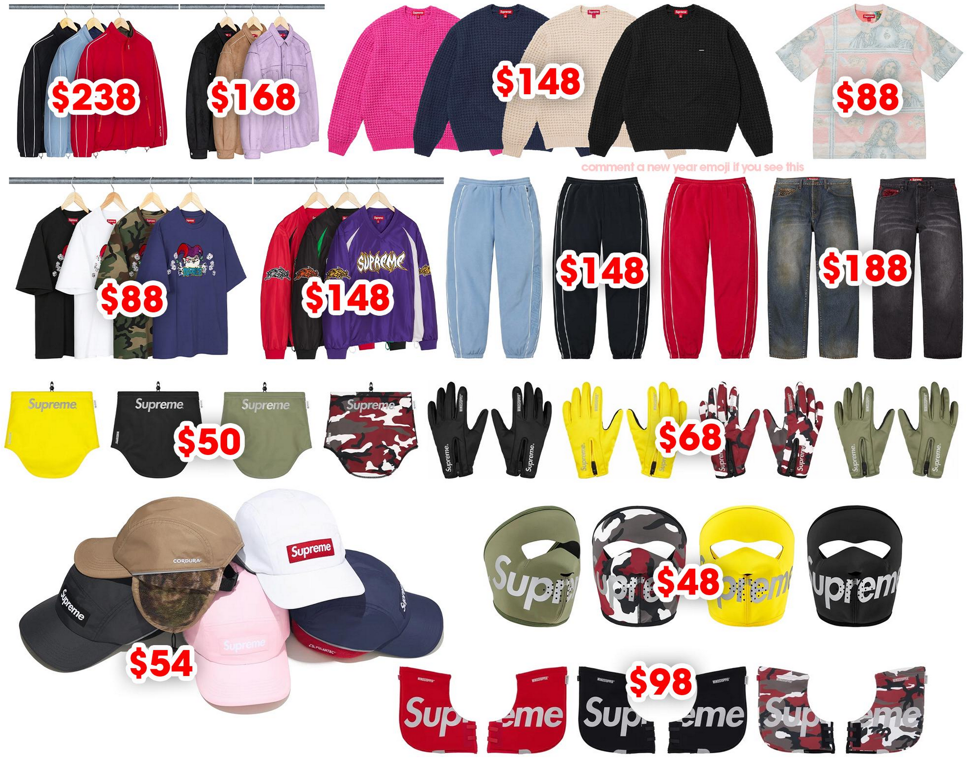 Supreme 슈프림 2025년 FW 19 Week 드랍리스트