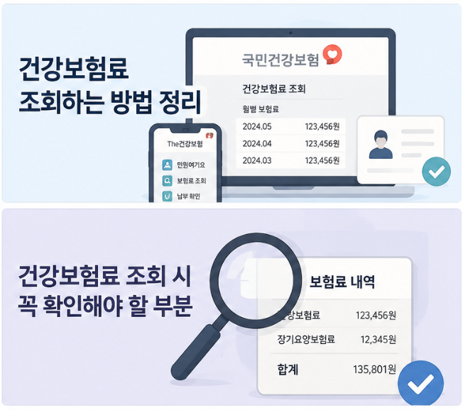 건강보험료 조회하는 방법|고유가 피해지원금 대상 확인 기준