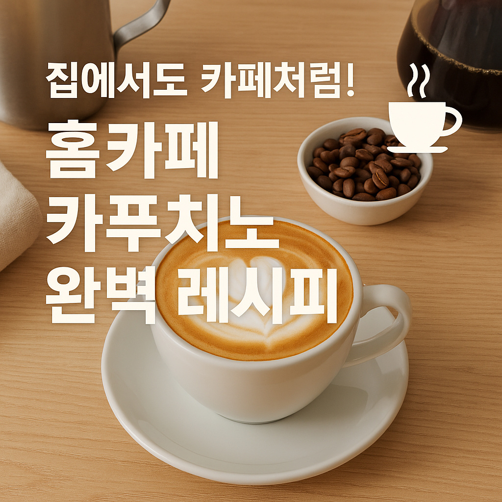 홈카페 카푸치노