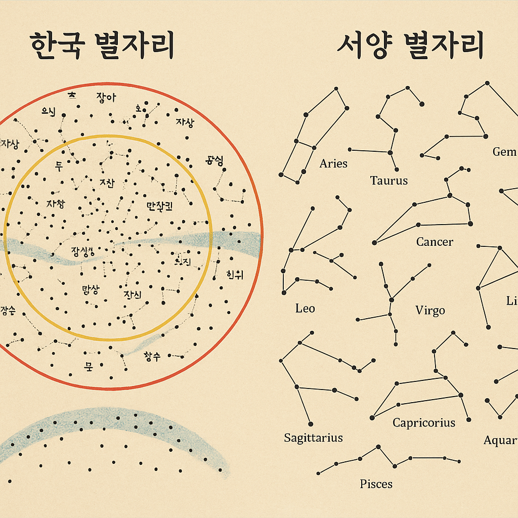 한국 별자리 vs 서양 별자리, 무엇이 다를까