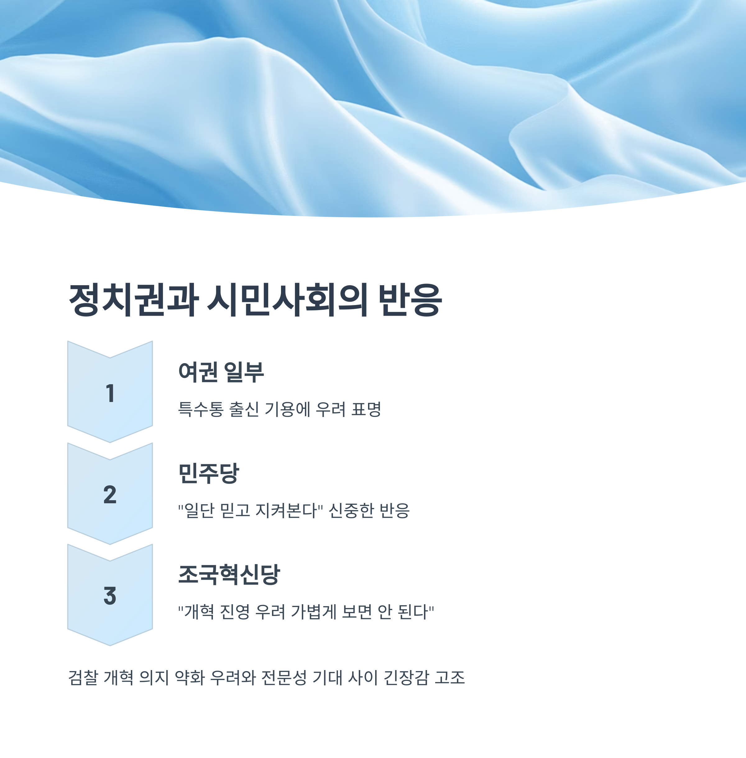 정치권과 시민사회의 반응