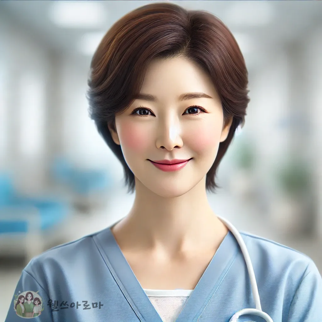 부드러운-미소를띤-간호사-나의직장상사