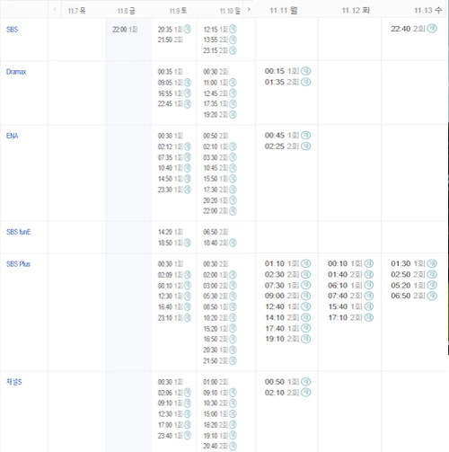 열혈사제 시즌2 재방송 편성표
