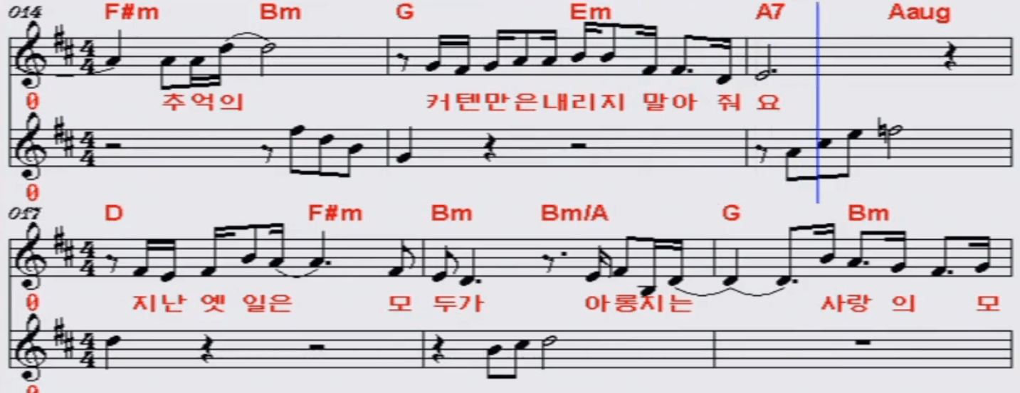 이상우 슬픈 그림 같은 사랑 악보