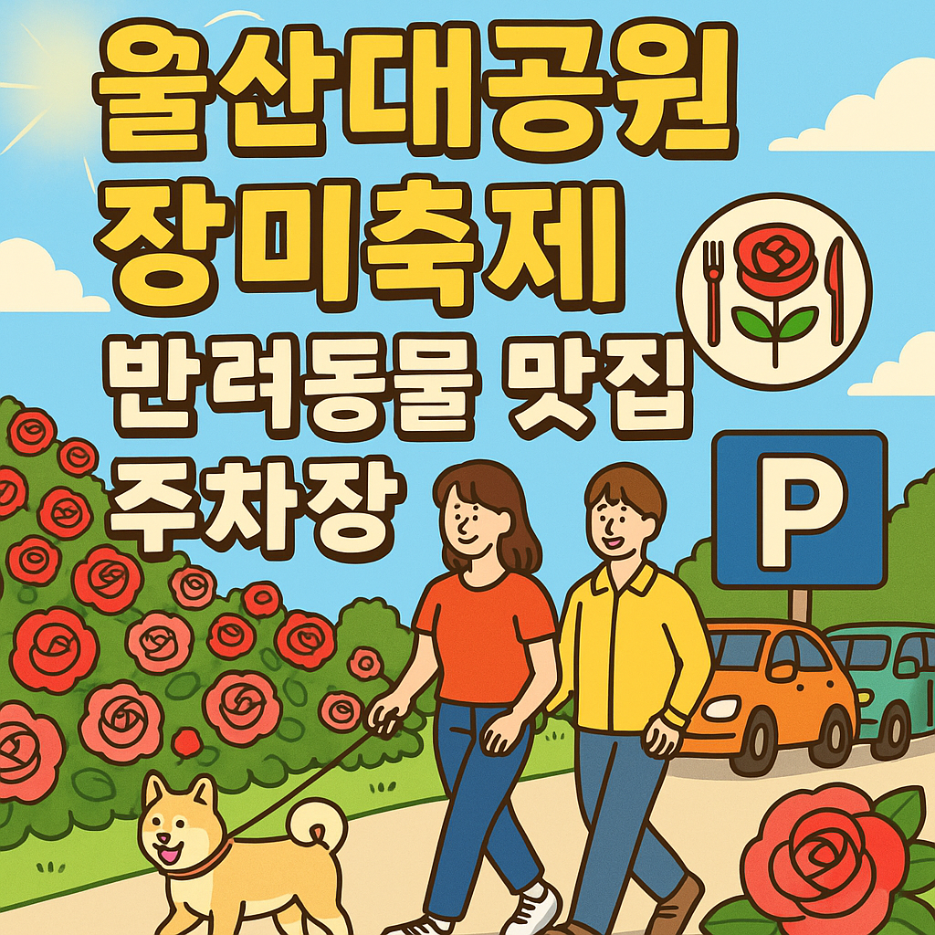 울산대공원 장미축제 완전정복! 반려동물, 맛집, 주차장 정보까지 총정리