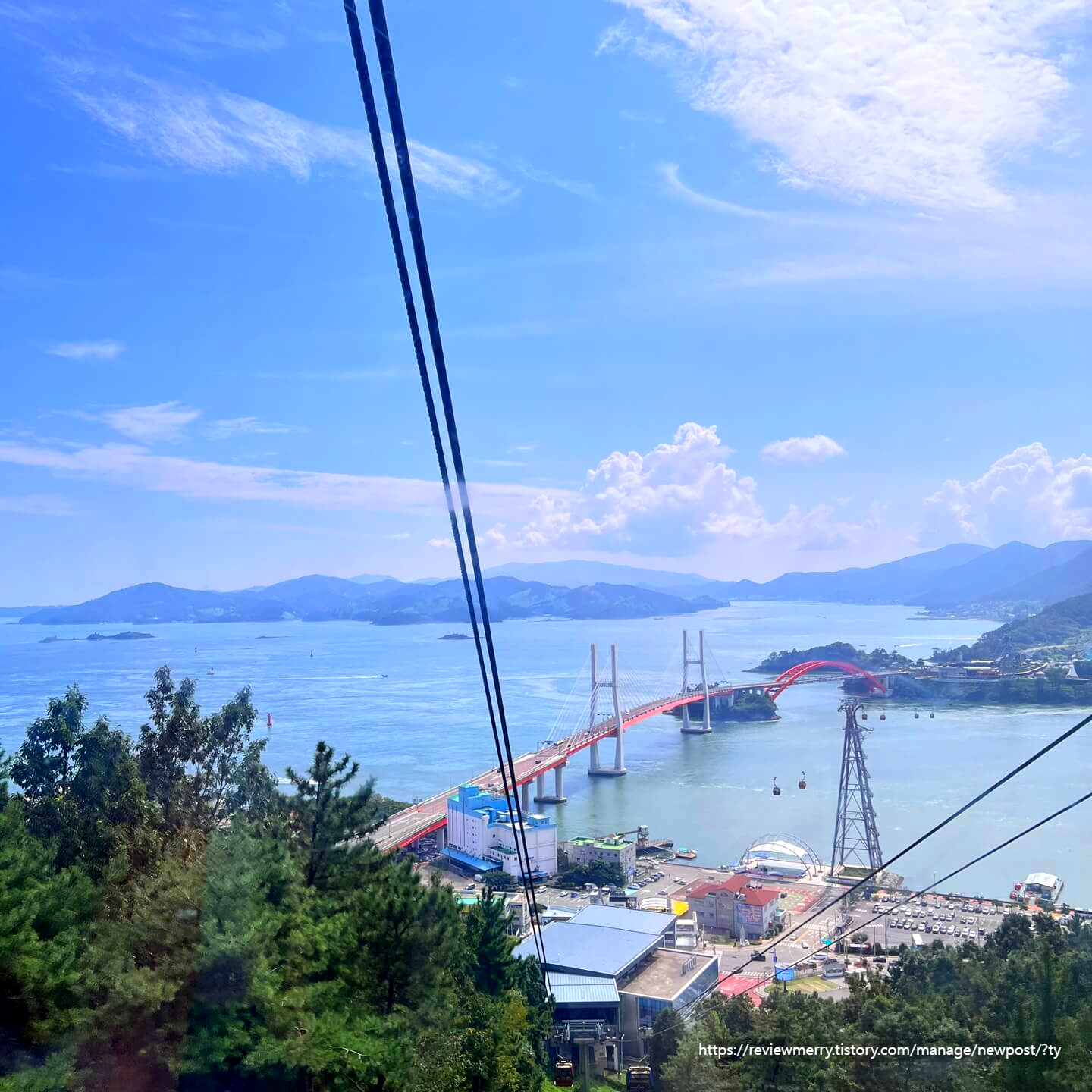 케이블카에서 본 풍경