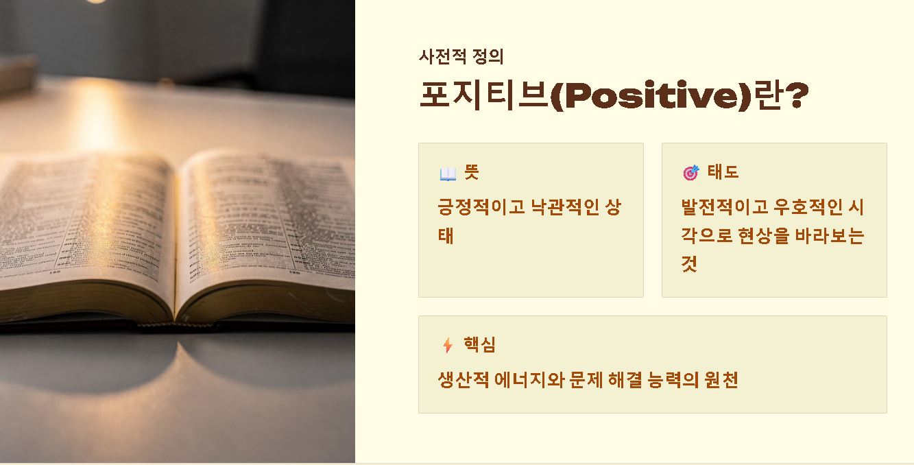 포지티브 뜻