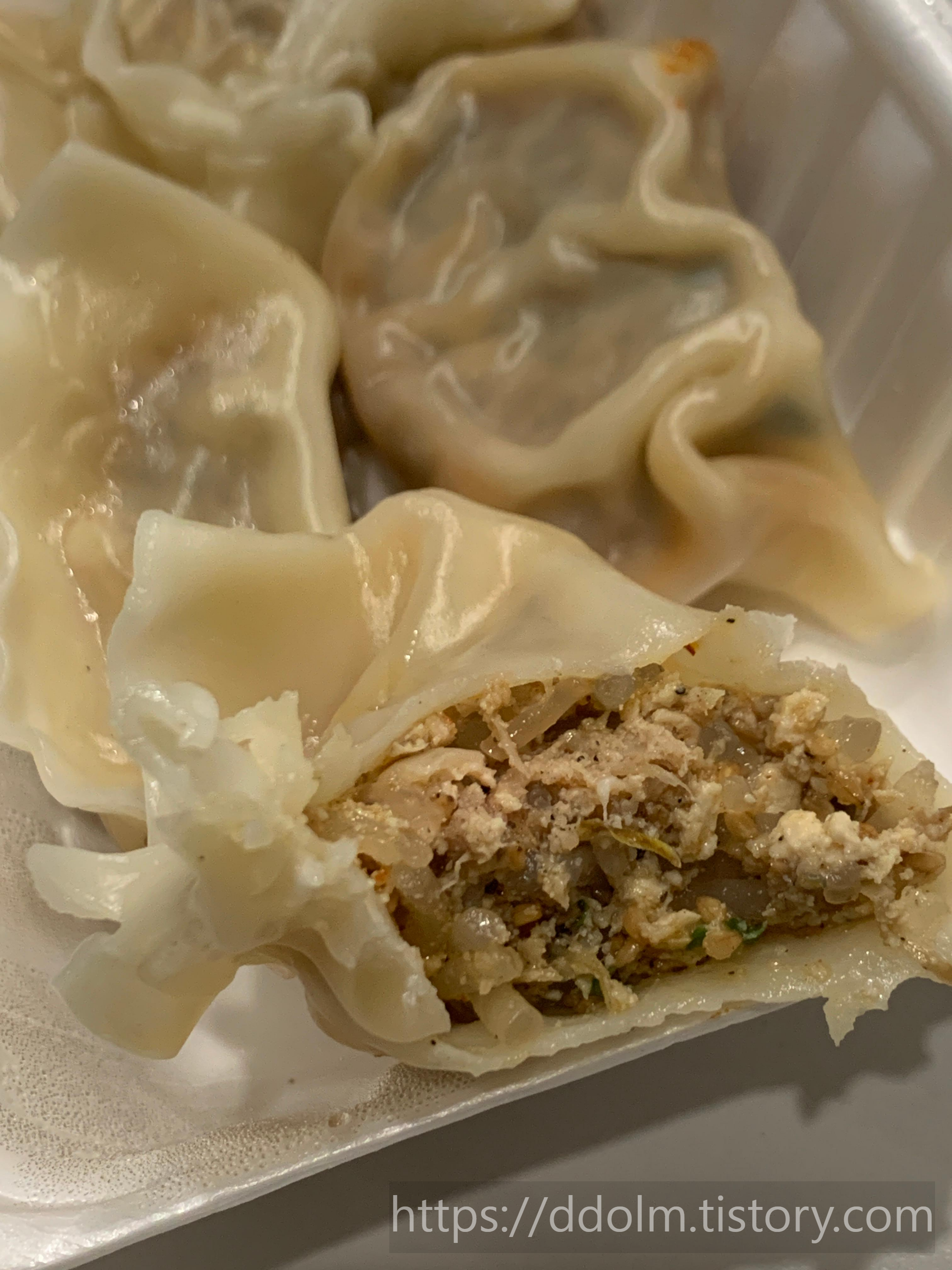 만포막국수 포장 후기 (비빔막국수, 접시만두)