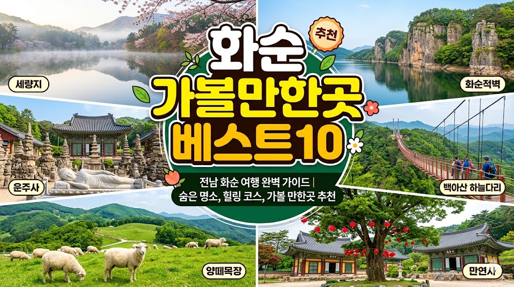 화순 가볼만한곳 베스트10
