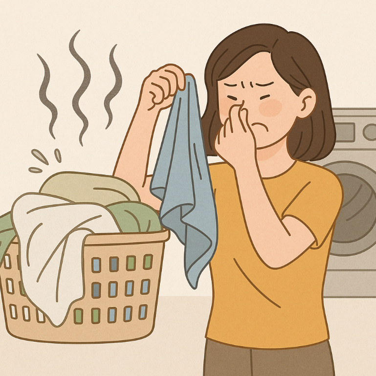 꿉꿉한 수건 쉰내, 왜 날까? 똑똑하게 냄새 잡는 법!