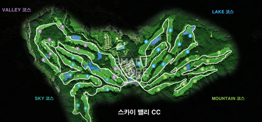 스카이밸리 코스지도