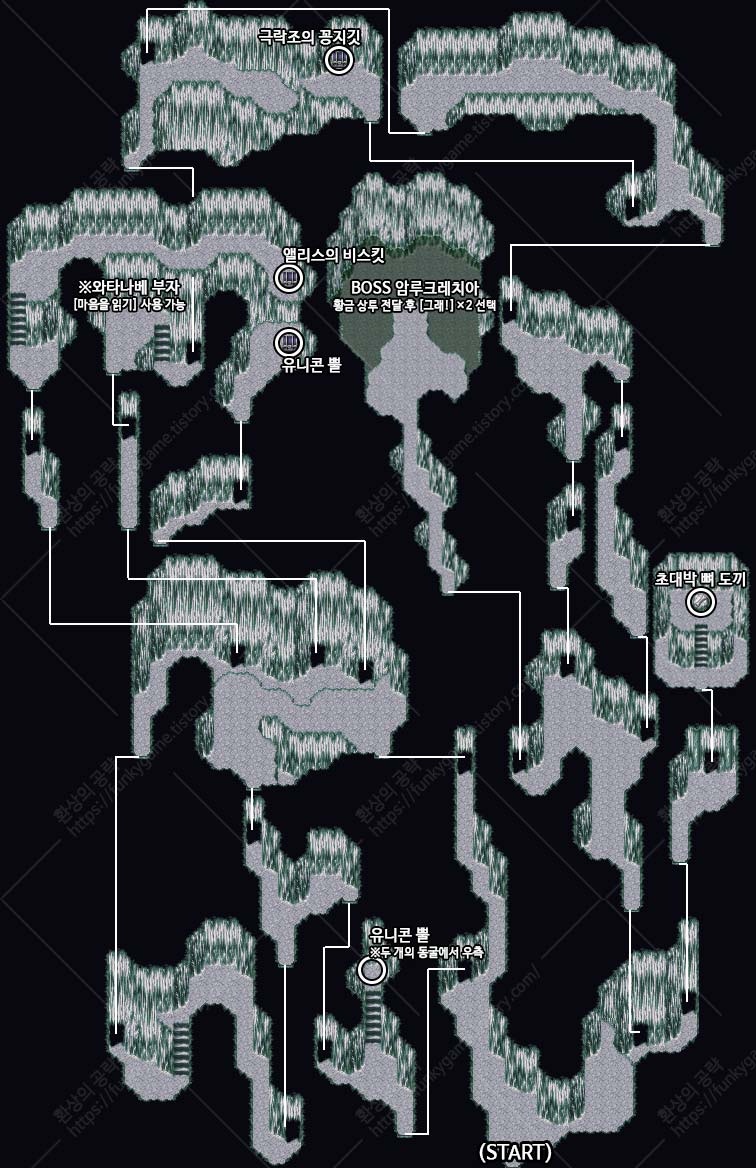 본능의 던전 지도 이미지