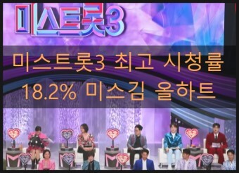 미스트롯3 시청률 폭발적인 이유&amp;#44; 빈예서 미성년 우승자 나올까?