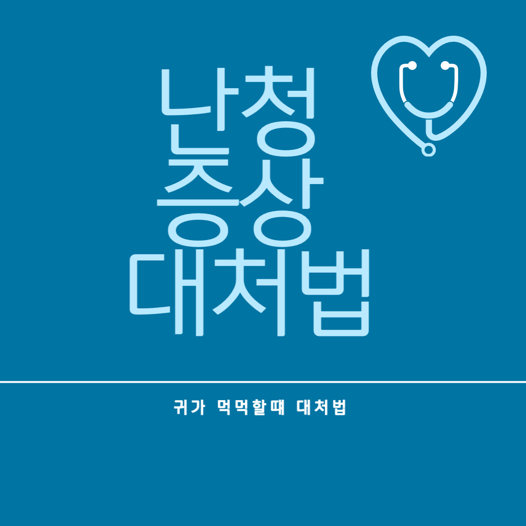 난청증상과 대처방법