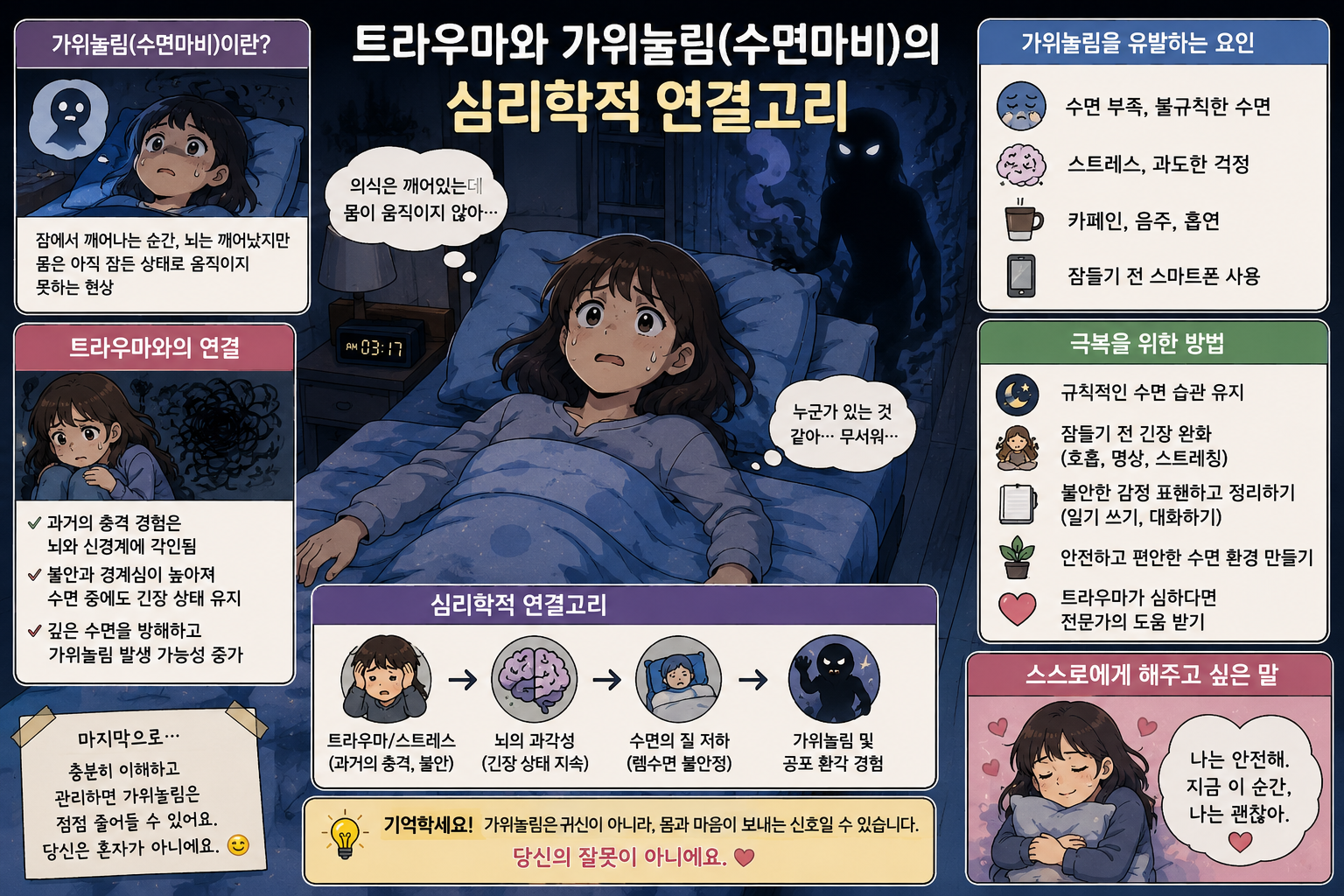트라우마와 가위눌림의 심리적 연결고리