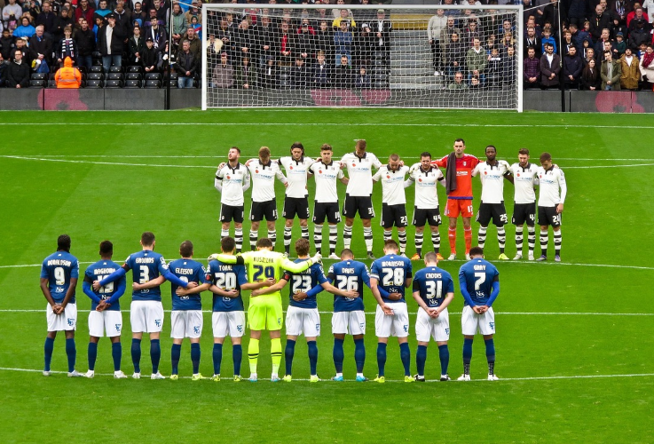 축구 경기의 모습