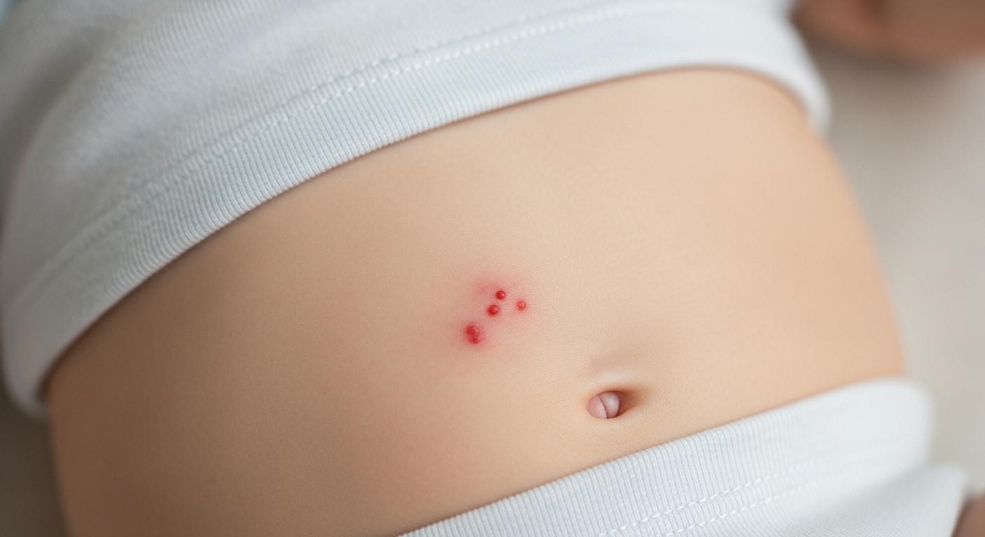 아기 피부 붉은 얼룩