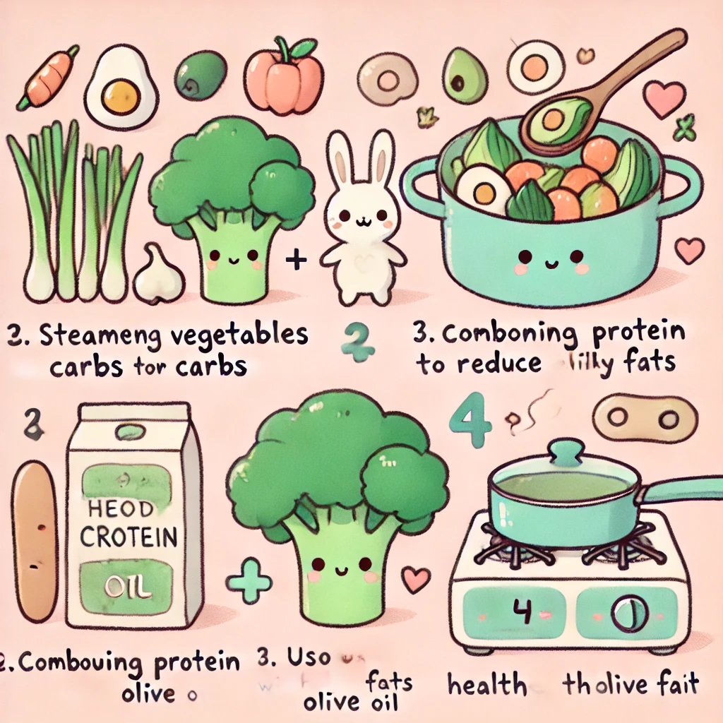 🍽️ GI지수를 낮추는 조리법 & 음식 궁합! ✅