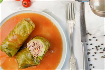 캐비지 롤과 수프
