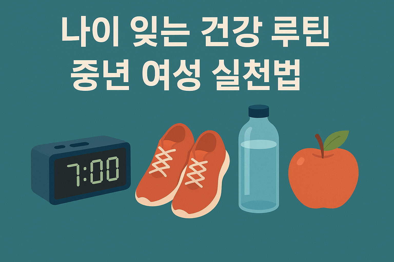 중년 여성을 위한 건강 루틴 비법