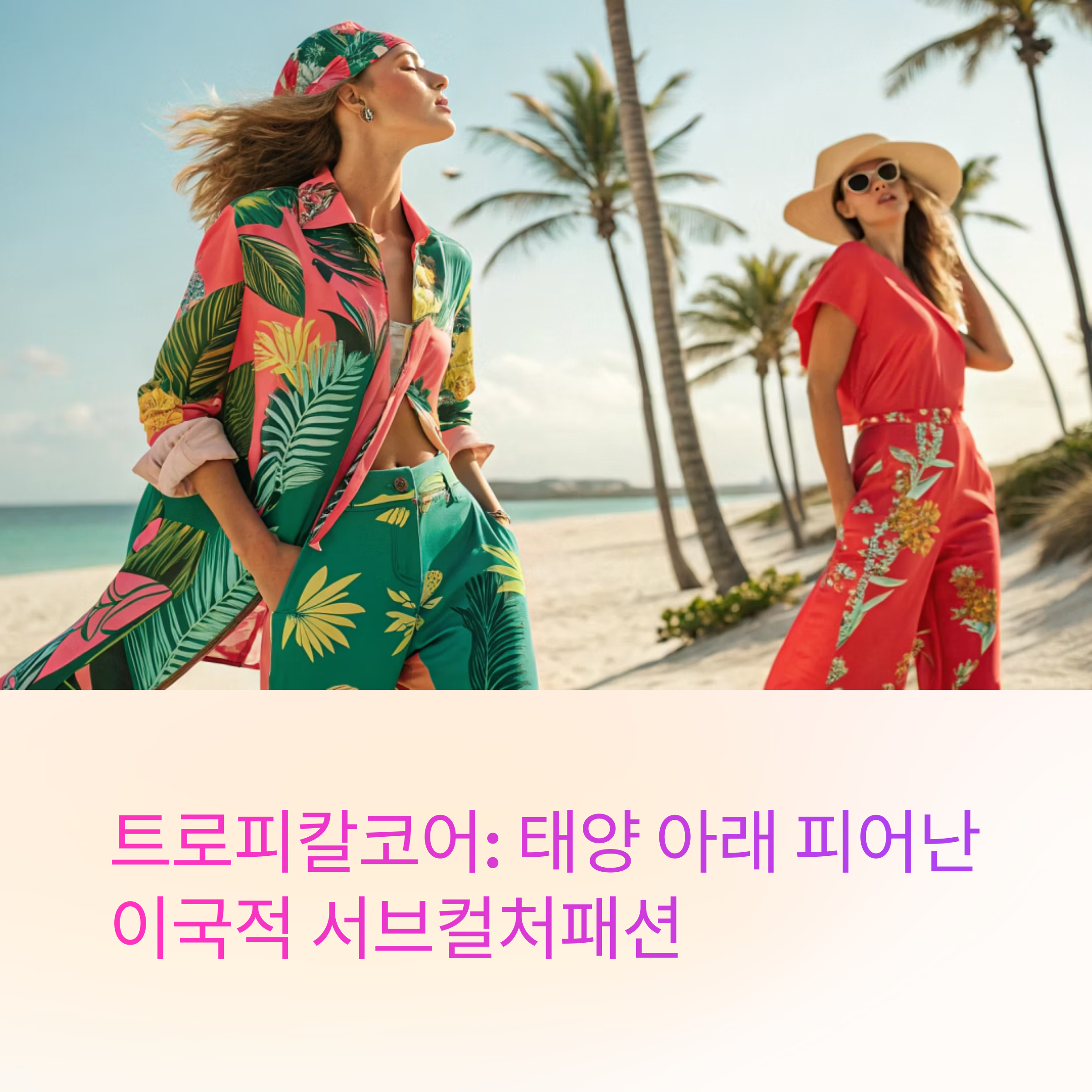 태양 아래 피어난 서브컬처패션, 트로피칼코어(Tropicalcore)의 이국적인 감성