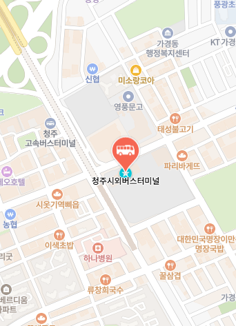 청주시외버스터미널 위치