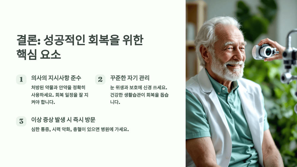 결론: 성공적인 회복을 위한 핵심 요소