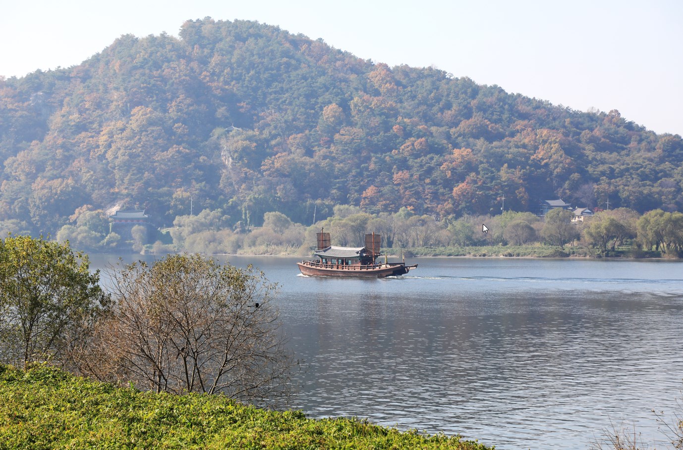 구드래 나루터 &amp; 백마강 황포돛배 - 낭만 크루즈 백마강의 낭만을 가득 품은 시간
