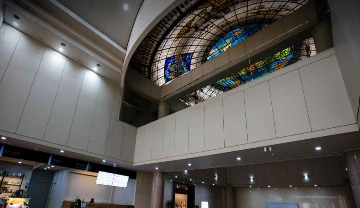 웅장한 제주국립박물관 중앙홀