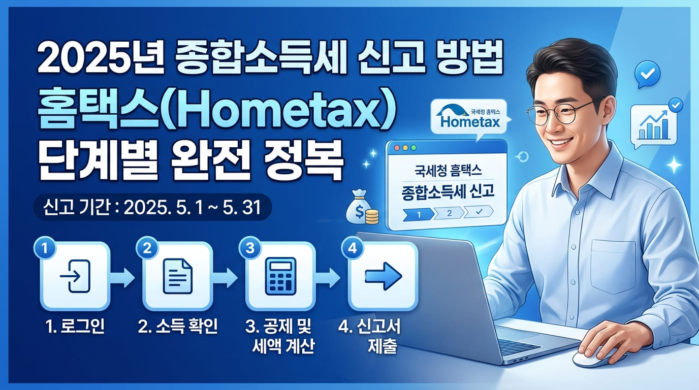 2026년 연봉+배당 1.3억이면 종합소득세 얼마나 나올까? 홈택스 종소세 신고 + 미국주식 외국납부세액 신고 방법 총정리